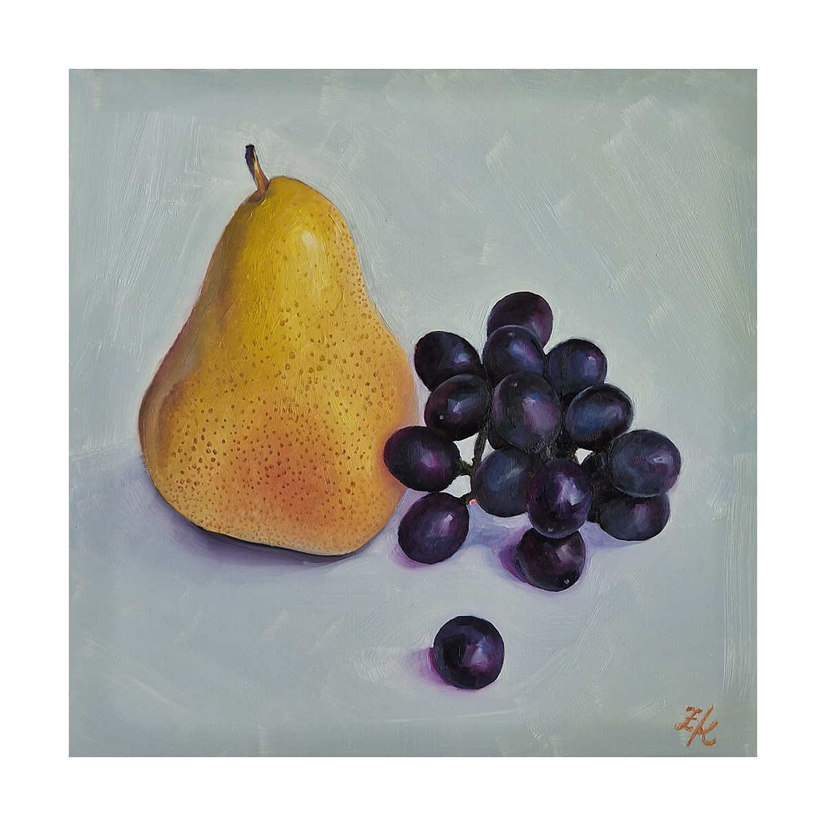 Pear and Grapes